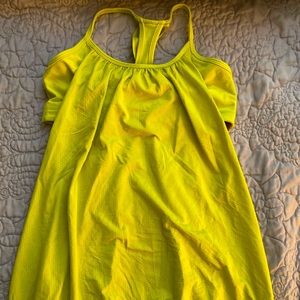 Lululemon Flowy Tank - Bright Yellow/Green